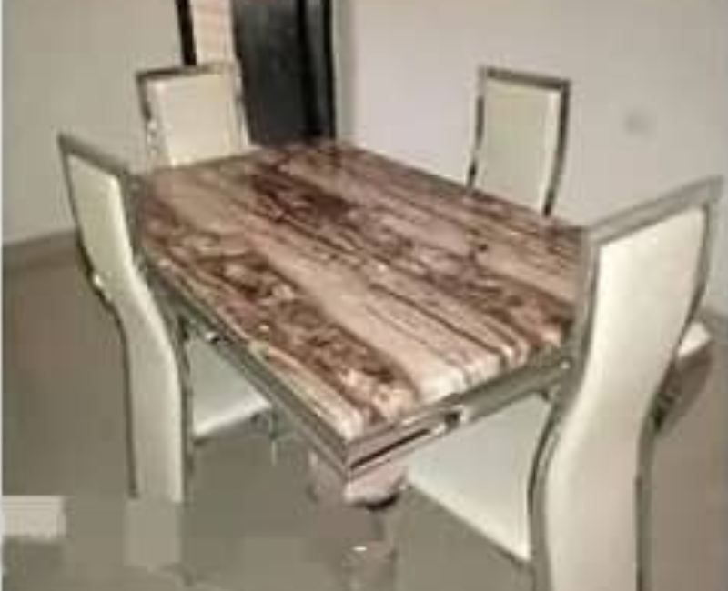 4 sitter animal leg dinning set(SILVER)