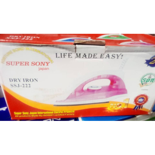 SUPER SONY DRY IRON SSJ-222