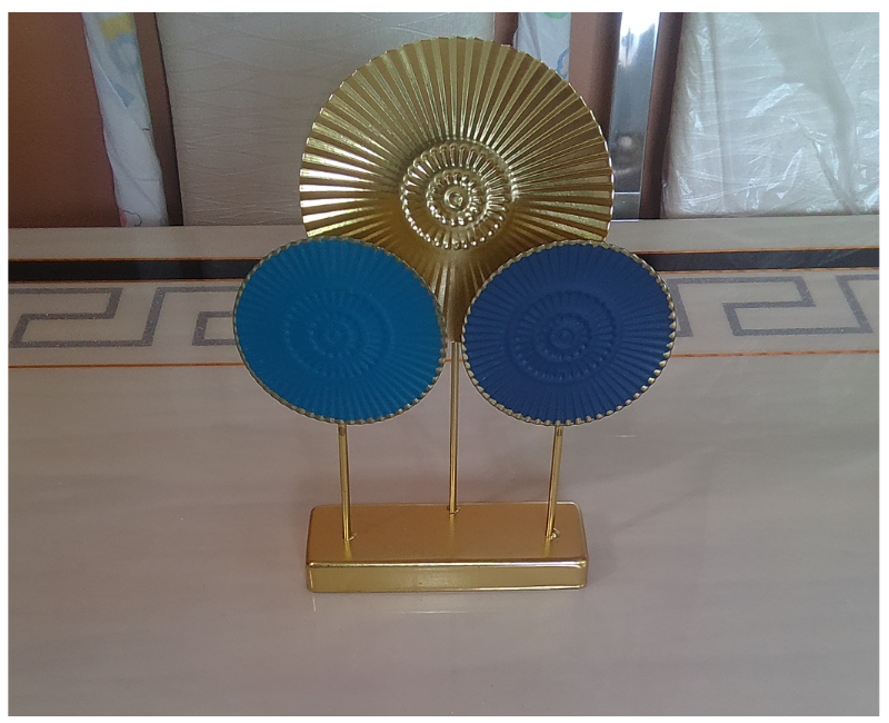 Metal mirror flower decorative artwork