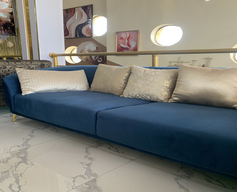 Sleek Velvet Sofa