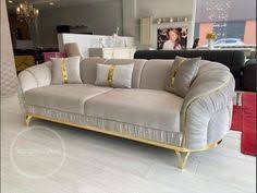 Ornate Tufted Sofa