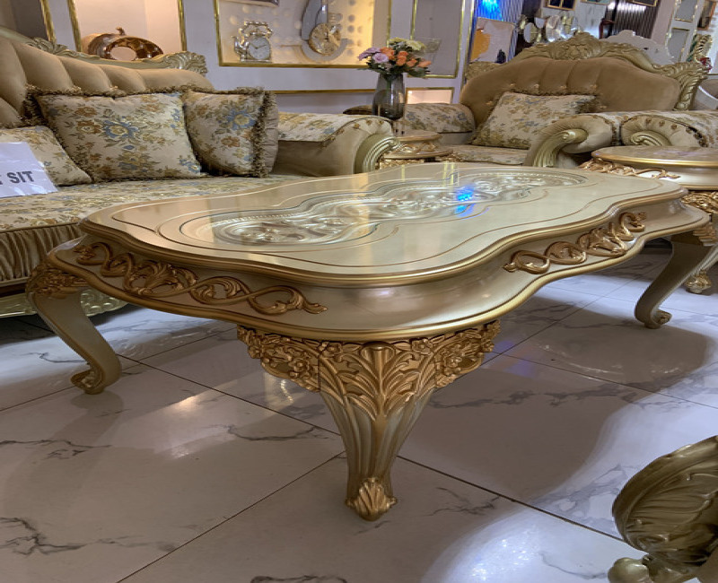 Ornate Two-Tone Coffee Table