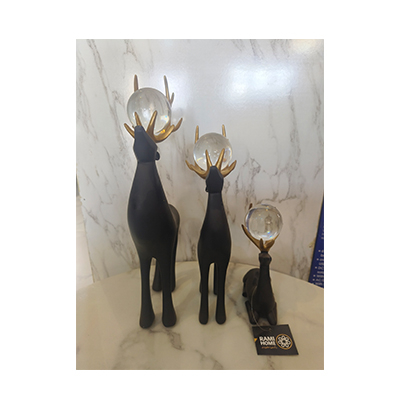 Black Deer Figurine